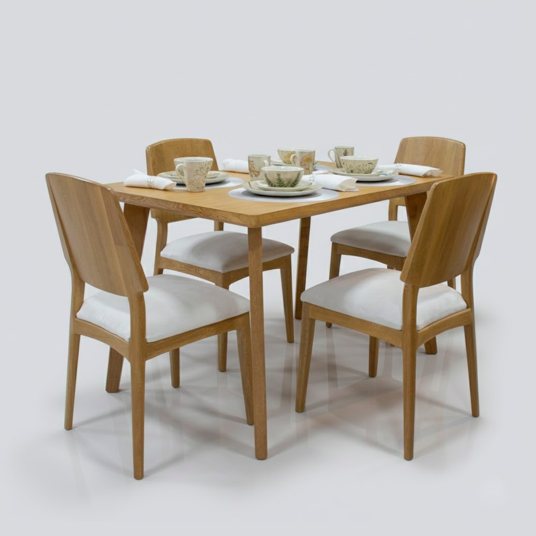 Comedor de 4 puestos galaxia + 4 sillas galaxia