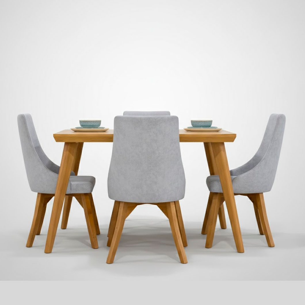 comedor de 4 puestos galaxia + 4 sillas dacia