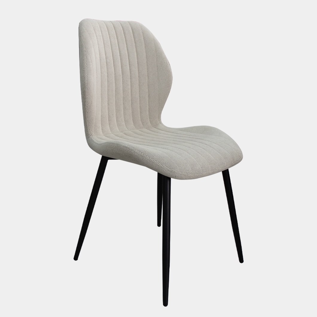 Silla de comedor tapizada Seul beige