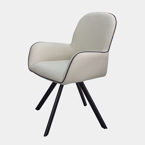 Silla de comedor giratoria castello beige