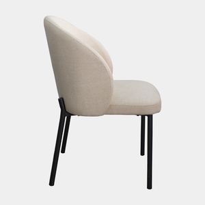 Silla de comedor tapizada Lisboa beige