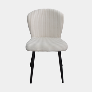 Silla de comedor tapizada Taylor blanca