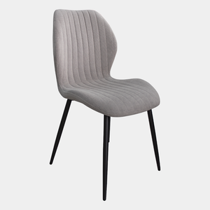 Silla de comedor tapizada Seul gris