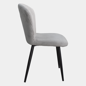 Silla de comedor tapizada Taylor gris