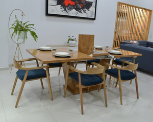 Comedor elite extensible de 6 a 8 puestos + 6 sillas Gondola
