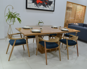 Comedor elite extensible de 6 a 8 puestos + 6 sillas Gondola